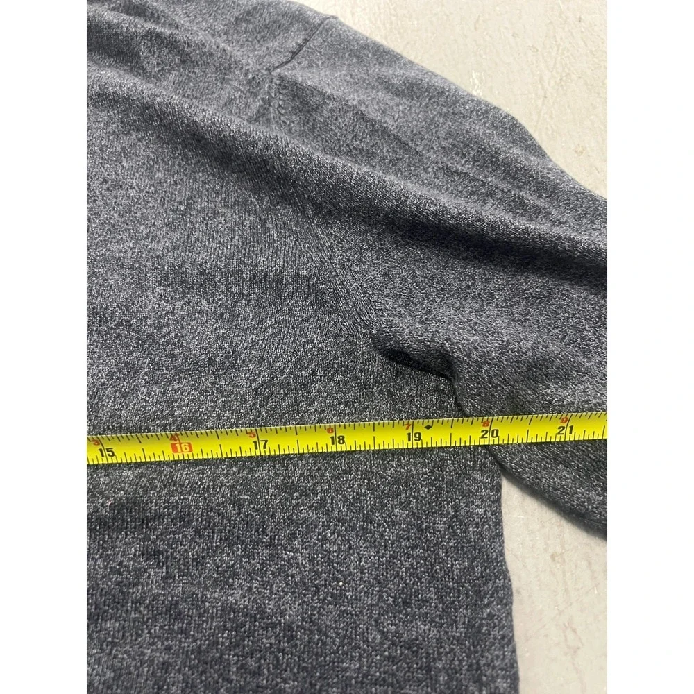 Banana Republic Sweater Men Medium Gray Slik Blend V-Neck Luxury Business Casual
